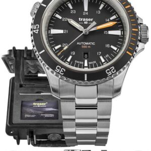 Traser P67 Diver Automatic Black Set ocel a pryž