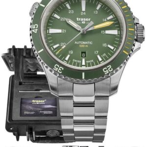 Traser P67 Diver Automatic Green Set ocel a pryž