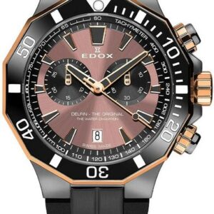 EDOX Delfin Quartz Chronograph 10112-357GRNCA-BRNR