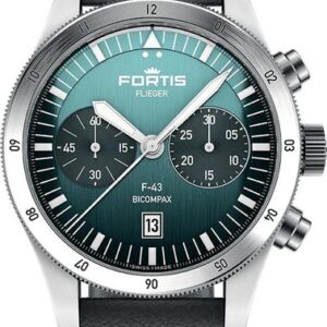 Fortis Flieger F-43 Bicompax Petrol F4240009