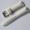 Kožený řemínek Vostok Europe Croco pro Undine - bílý/lesklá spona - Image 2