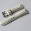 Kožený řemínek Vostok Europe Croco pro Undine - bílý/lesklá spona - Image 3