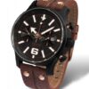 Kožený řemínek Vostok Europe pro Expedition 6S21-5953230 - hnědý/zlatá spona - Image 3