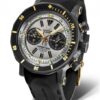Silikonový řemínek Vostok Europe pro Lunochod 6S21-620E277S - černý/zlatá spona - Image 3