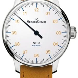 MeisterSinger N°03 AM901G - Světle hnědý semišový řemínek