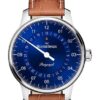 MeisterSinger Perigraph 38mm BM1108 - Kožený řemínek z hovězí kůže barvy cognac - Image 2