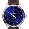 MeisterSinger Perigraph 38mm BM1108 - Kožený řemínek z hovězí kůže barvy cognac - Image 3