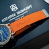 Silikonový řemínek Alexander Shorokhoff - oranžový - 20 mm - Image 3