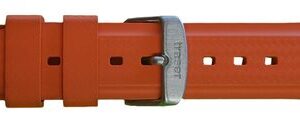 Traser řemen pryžový pro modely GunMetal - oranžový - 22 mm