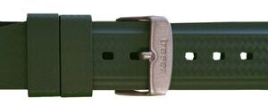 Traser řemen pryžový pro modely GunMetal - zelený - 22 mm