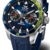 Vostok Europe N-1 Rocket Chrono Line 6S21-225A708S - Modrý silikonový řemínek - Image 2