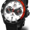 Vostok Europe N-1 Rocket Chrono Line 6S21-225C620S - Bílý silikonový řemínek - Image 2