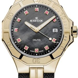 EDOX Sport Delfin Diver Date Lady 53020-37JC-NANRUD