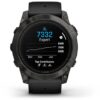 Garmin Epix™ Pro 47mm (Gen 2) Sapphire Edition Carbon Gray DLC Titanium / Black Leather Band - 010-02803-30 - Image 2