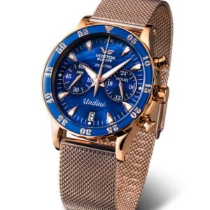 Vostok Europe Undine VK64-515B670B - Zlatý ocelový mesh řemínek