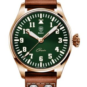 Biatec Corsair Vintage 04 - Světle hnědý řemínek v pilotním stylu