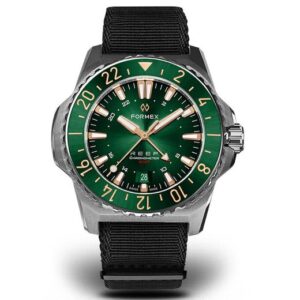 Formex Reef GMT Automatic Chronometer Green Dial with Rose Gold