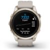 Garmin Epix™ Pro 42mm (Gen 2) Sapphire Edition Soft Gold / Cream Heathered Nylon Band - 010-02802-20 - Image 3