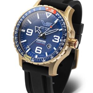 Vostok Europe Expedition North Pole Pulsometer Automatic Line YN55-597B730S - Černý silikonový řemínek