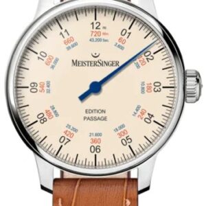 MeisterSinger Edition Passage - Světle hnědý kožený řemínek barvy cognac