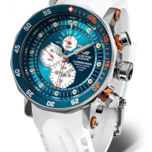 Vostok Europe Lunochod-2 Multifuncional Line YM86-620A636 - Bílý silikonový řemínek