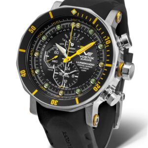 Vostok Europe Lunochod-2 Multifuncional Line YM86/620A505 - Černý silikonový řemínek