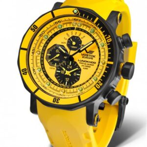 Vostok Europe Lunochod-2 Multifuncional Line YM86/620C504 - Žlutý silikonový řemínek