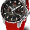 Vostok Europe N-1 Rocket Chrono Line 6S21-225A618S - Červený silikonový řemínek - Image 2