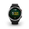 Garmin Approach® S44 Silver, silikonový řemínek Black 010-03009-00 - Image 3