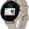 Garmin Venu® 3S Cream Gold / French Gray, Silicone Band 010-02785-02 - Image 3