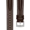 Kožený řemínek Biatec | Tmavě hnědý z teletiny - 20 mm - Černá - Image 2