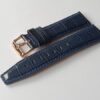 Kožený řemínek Vostok Europe Croco pro GAZ 14 Limousine 6S21-565B596 - 23 mm/modrý/zlatá spona - Image 2