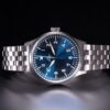 Laco Flieger Stuttgart Pro Blau 40 Automatic Steel Bracelet - Image 2