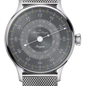 MeisterSinger Pangaea Day Date 365 Grey PDD365927 - Náramek z pletené oceli
