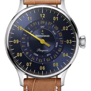 MeisterSinger Pangaea Day Date PDD917G - Světle hnědý kožený řemínek