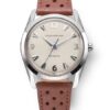 Nivada Grenchen Antarctic 35 mm - Eggshell White Luminova - Black Racing Strap - Image 2
