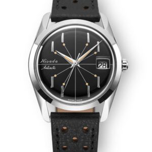 Nivada Grenchen Antarctic Spider Black 35 mm - Black Racing Strap