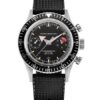 Nivada Grenchen Chronomaster Broad Arrow - Inter. Bezel - Manual - Black Leather White Stitching - Image 2