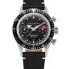 Nivada Grenchen Chronomaster Broad Arrow - Inter. Bezel - Manual - Black Leather White Stitching - Image 3