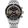 Nivada Grenchen Chronomaster Lollipop Honey Inter. Bezel - Manual - Black Leather White Stitching - Image 2
