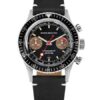 Nivada Grenchen Chronomaster Lollipop Honey Inter. Bezel - Manual - Black Leather White Stitching - Image 3