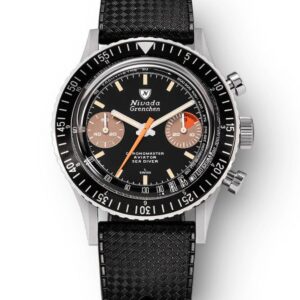 Nivada Grenchen Chronomaster Orange Boy Inter. Bezel - Manual - Rubber tropic