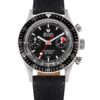 Nivada Grenchen Chronomaster White Lollipop Inter. Bezel - Manual - Brown leather White Stitching - Image 3