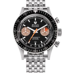 Nivada Grenchen Chronomaster White Orange Boy Inter. Bezel - Manual - Forstner Beads of Rice
