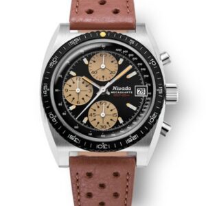 Nivada Grenchen Chronosport Mecaquartz - Brown Racing Strap
