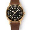 Nivada Grenchen Depthmaster Bronze - Black Leather - Image 3