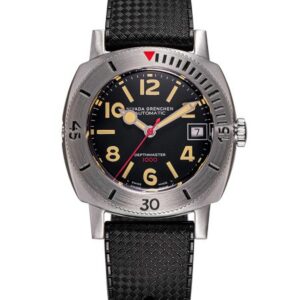 Nivada Grenchen Depthmaster Numerals Black - Rubber Tropic