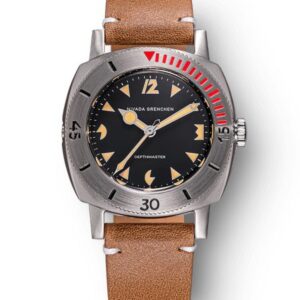 Nivada Grenchen Depthmaster Pacman 14105A - Brown Leather