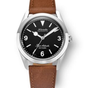 Nivada Grenchen Super Antarctic 3.6.9 Black - Brown Leather