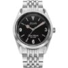 Nivada Grenchen Super Antarctic 3.6.9 Black Vintage - Black Leather White Stitching - Image 3